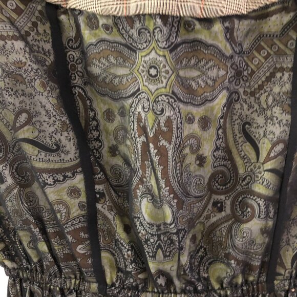 Vintage Louis Verdad Womens Green Dress Size S Silk Wool Short Sleeve - Picture 3 of 9